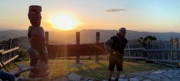 Early morning reveal of Te Tohu